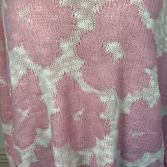 Floral sweater pink/white lightweight - Picture 3 of 6
